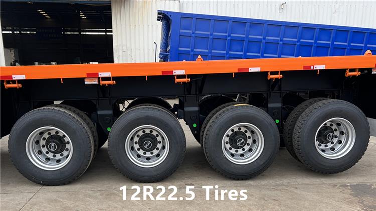 4 Axle 40 ft Flatbed Semi Trailer for Sale In Nigeria Benin