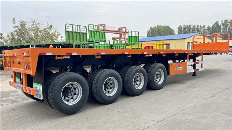 4 Axle 40 ft Flatbed Semi Trailer for Sale In Nigeria Benin