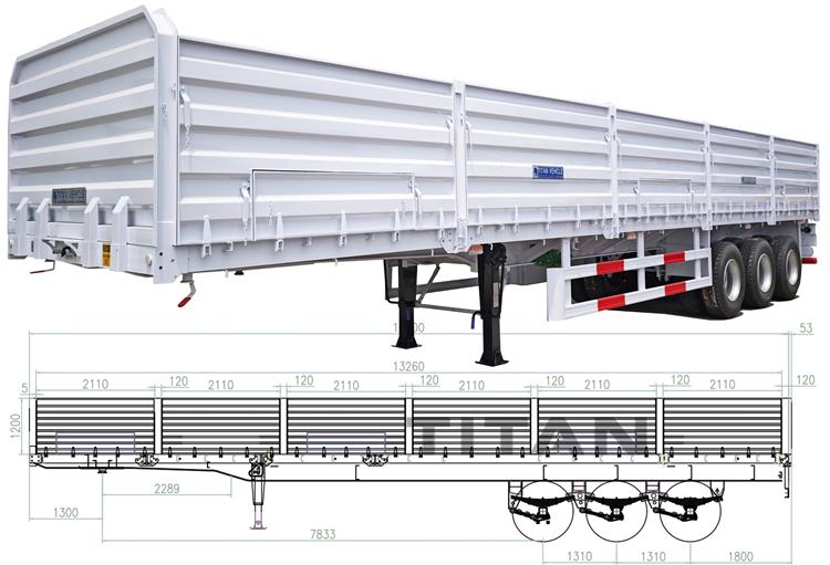 12.5m Side Wall Trailer for Sale In Nigeria Abuja