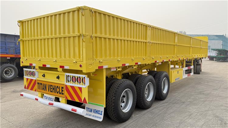 Tri Axle 60 Ton Dropside Semi Trailer for Sale In Nigeria Lagos
