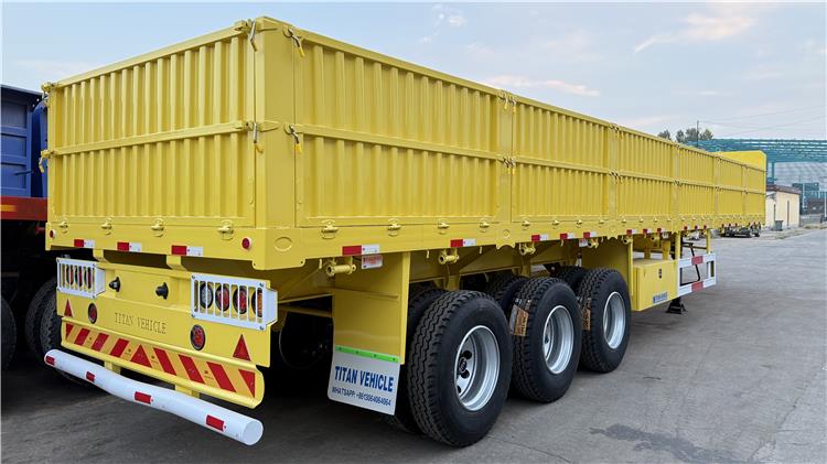 Tri Axle 60 Ton Dropside Semi Trailer for Sale In Nigeria Lagos