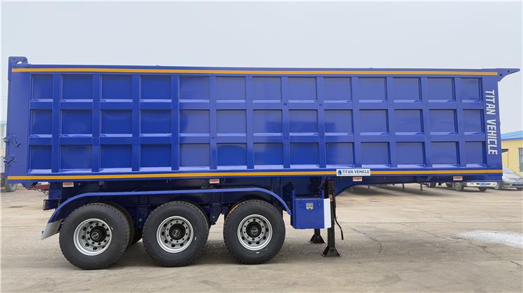 Hydraulic Tir Axle 60 Ton Tipper Trailer for Sale In Nigeria Lagos
