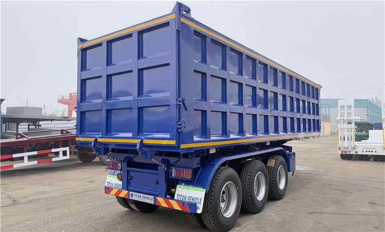 Hydraulic Tir Axle 60 Ton Tipper Trailer for Sale In Nigeria Lagos
