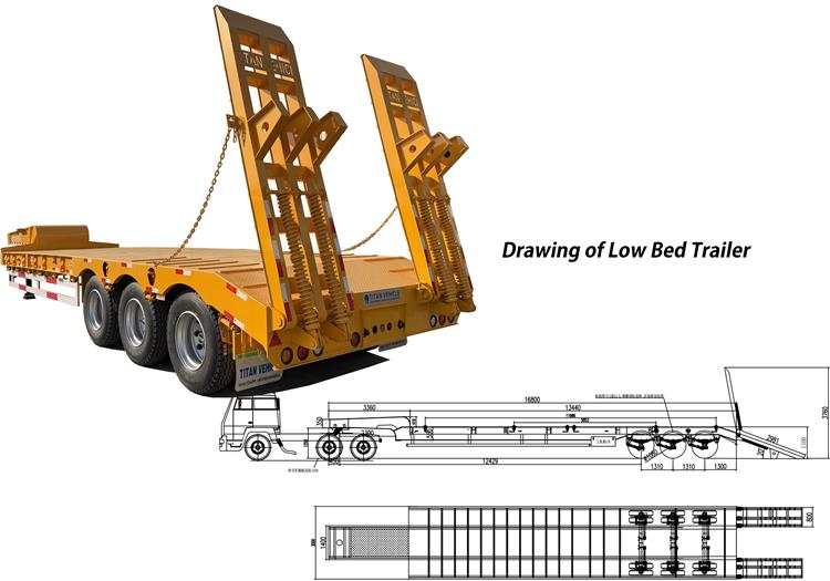 Dangote 80 Ton Low Bed Trailer for Sale In Nigeria | Dangote Trailer Price