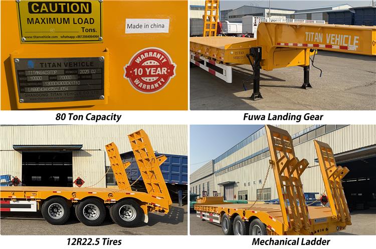 Dangote 80 Ton Low Bed Trailer for Sale In Nigeria | Dangote Trailer Price