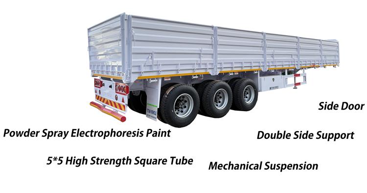 Dangote 60 Ton Side Wall Trailer Price for Sale In Nigeria Lagos