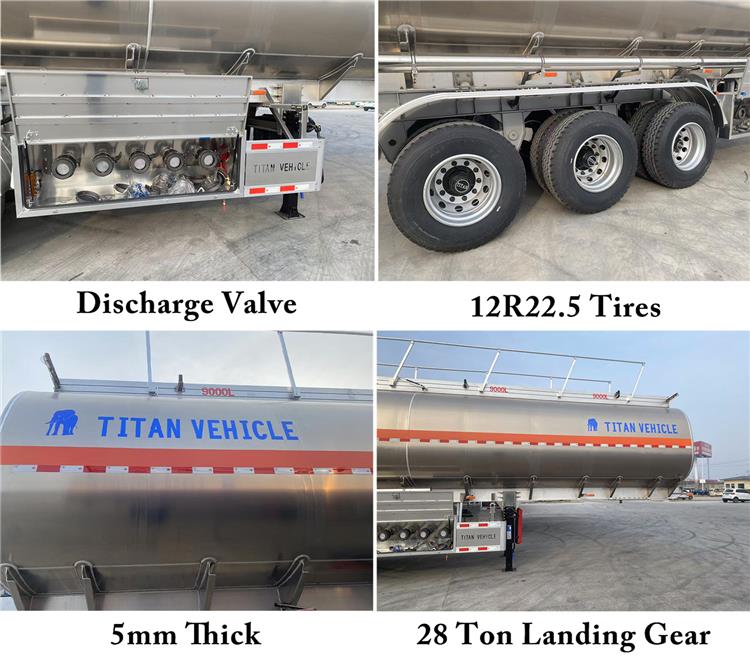 3 Axle Aluminum Fuel Tanker Trailer for Sale In Lagos, Nigeria