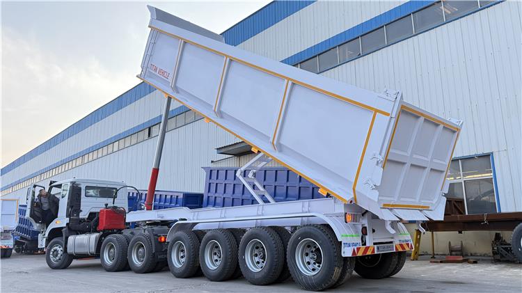 4 Axle 40CBM End Dump Trailer for Sale In Nigeria, Lagos