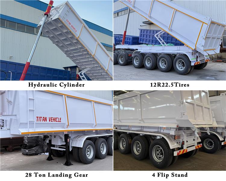 4 Axle 40CBM End Dump Trailer for Sale In Nigeria, Lagos
