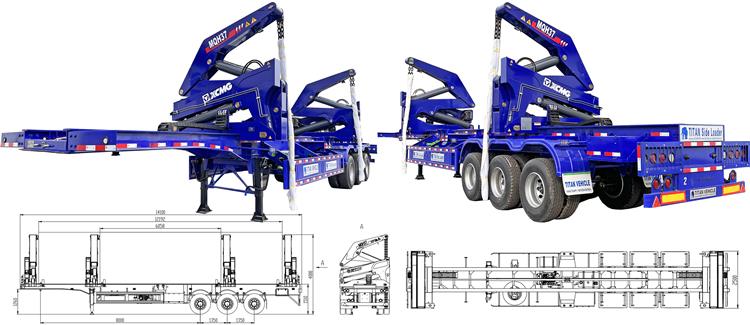 40 feet Container Side Loader Trailer for Sale In Lagos Nigeria