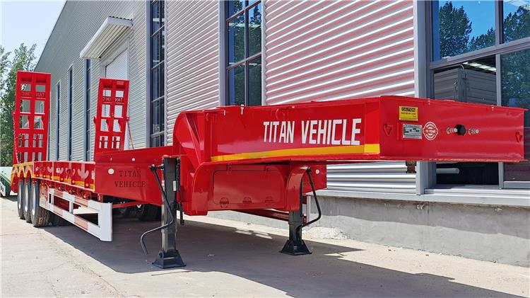 Tri Axle 60 Ton Low Bed Semi Trailer for Sale In Nigeria Lagos