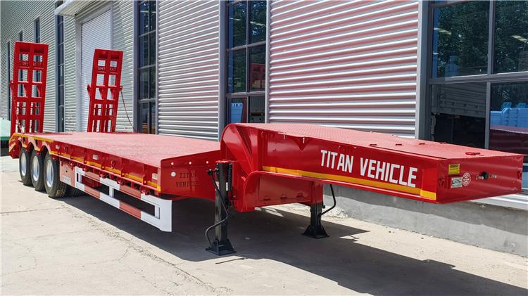 Tri Axle 60 Ton Low Bed Semi Trailer for Sale In Nigeria Lagos