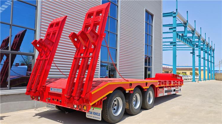 Tri Axle 60 Ton Low Bed Semi Trailer for Sale In Nigeria Lagos