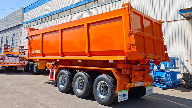 Heavy Duty Hydraulic End Dump Truck Semi Trailers Prices in Nigeria | Dumper Trailer for Sale