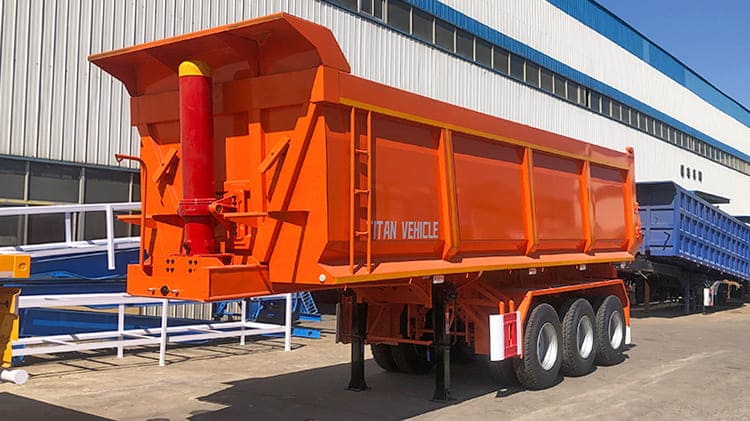 Heavy Duty Hydraulic End Dump Truck Semi Trailers Prices in Nigeria | Dumper Trailer for Sale