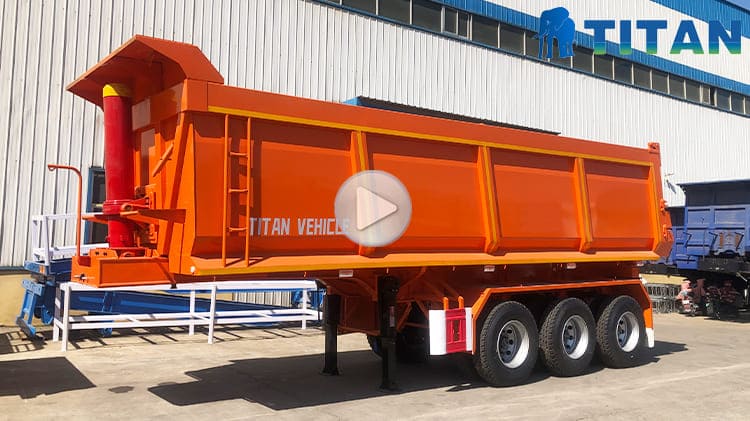 Heavy Duty Hydraulic End Dump Truck Semi Trailers Prices in Nigeria | Dumper Trailer for Sale