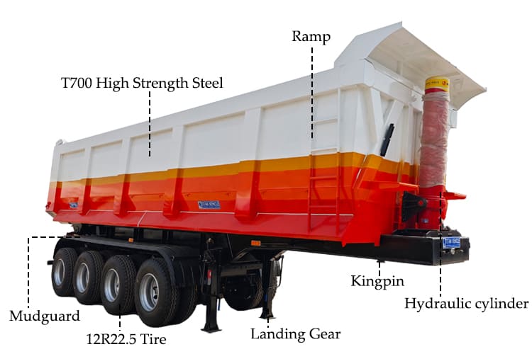 Tipper Tipping Trailer | Semi Tipper Trailer Price for Sale in Nigeria