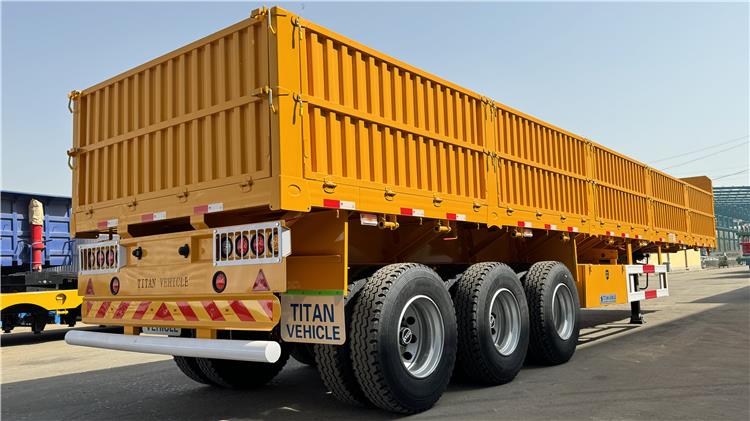 Tri Axle Drop Side Semi Trailer for Sale In Nigeria