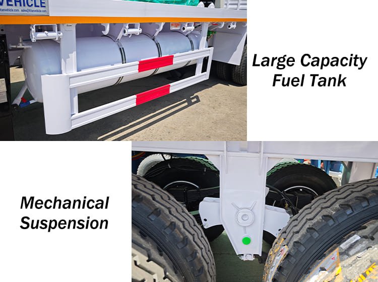 China New 20 40 Ft/Foot Flatbed Trailer Price for Sale Near Me in Nigeria | Flat Deck Trailer
