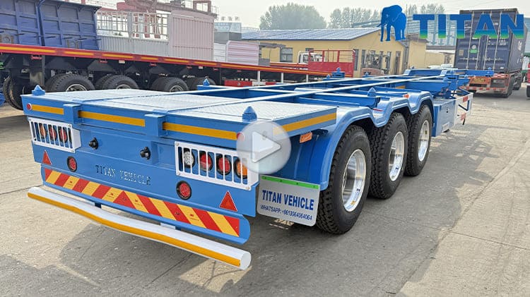 20 40 Ft / Foot Gooseneck Container Chassis Trailer Transport Manufacturer for Sale in Nigeria