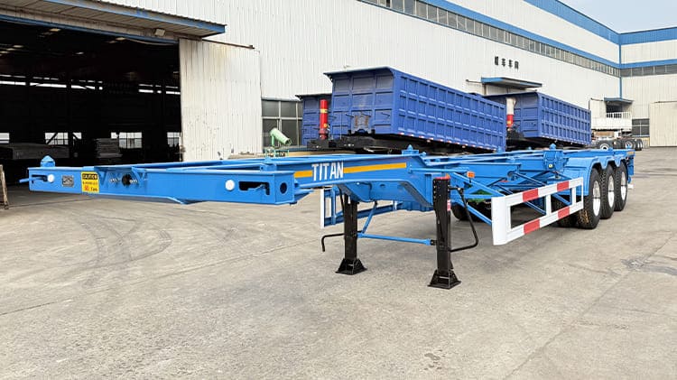 20 40 Ft / Foot Gooseneck Container Chassis Trailer Transport Manufacturer for Sale in Nigeria