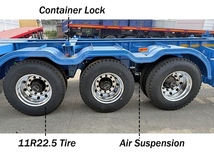 20 40 Ft / Foot Gooseneck Container Chassis Trailer Transport Manufacturer for Sale in Nigeria
