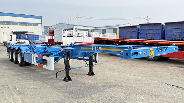 20 40 Ft / Foot Gooseneck Container Chassis Trailer Transport Manufacturer for Sale in Nigeria
