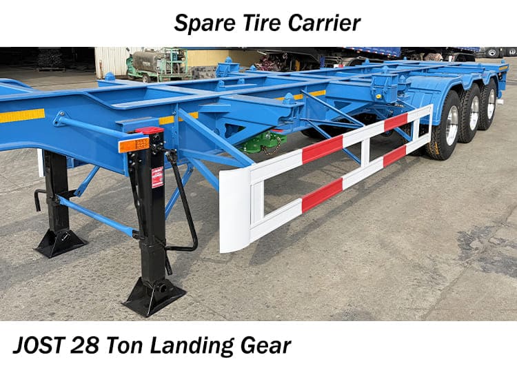 20 40 Ft / Foot Gooseneck Container Chassis Trailer Transport Manufacturer for Sale in Nigeria
