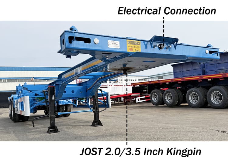 20 40 Ft / Foot Gooseneck Container Chassis Trailer Transport Manufacturer for Sale in Nigeria