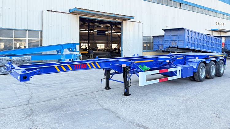 40Ft Skeleton Semi Trailer for Sale in Nigeria | 3 / Tri Axle Chassis Container Skeletal Trailer