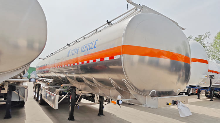 45000 Liters Aluminum Fuel Tanker Trailer for Sale in Nigeria