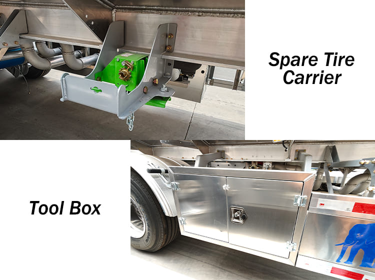 45000 Liters Aluminum Fuel Tanker Trailer for Sale in Nigeria