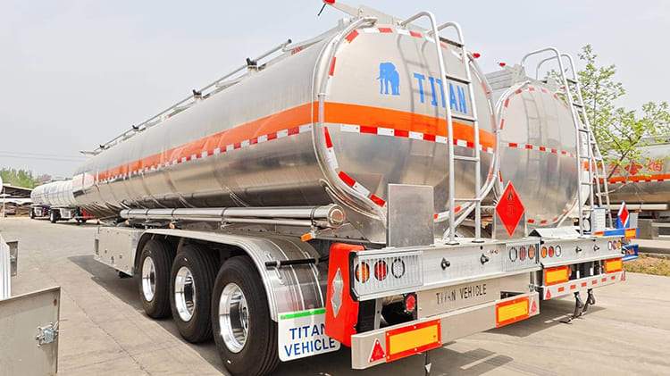 45000 Liters Aluminum Fuel Tanker Trailer for Sale in Nigeria