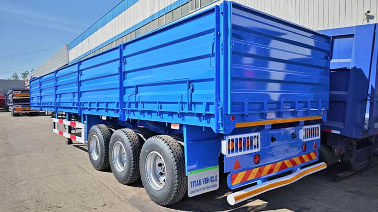 Tri Axle Sidewall Bulk Cargo Semi Trailer for Sale in Nigeria
