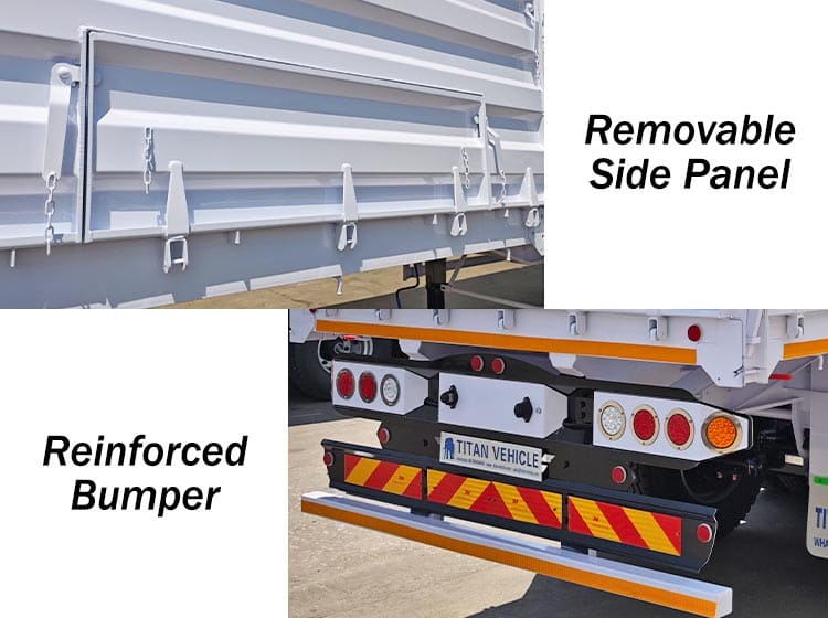 2 Axle Flatbed Drop Side Trailer for Sale in Nigeria