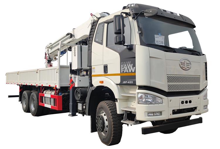 Faw J6P Boom Crane Truck for Sale In Nigeria Lagos