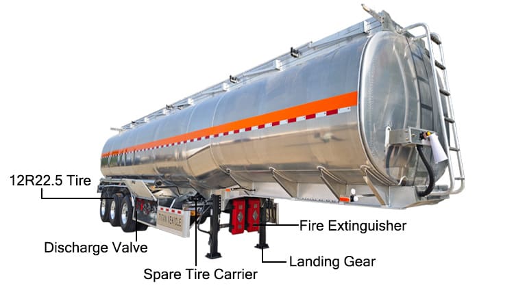 Aluminum Fuel Tanker Trailers for Sale in Nigeria