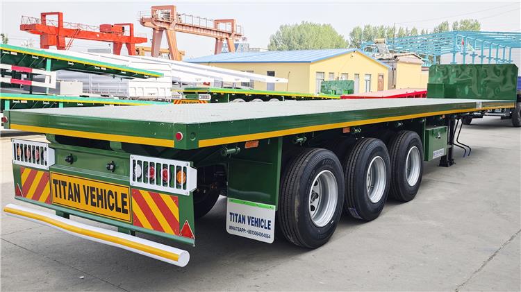 Triple Axle Flat Bed Trailer Price for Sale In Nigeria Lagos
