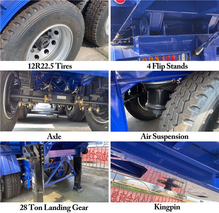 4 Axle 80 Ton Tipper Semi Trailer