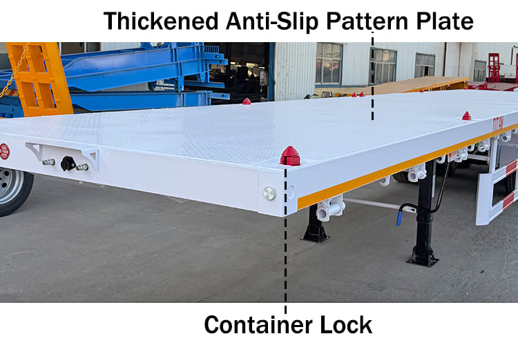 2026 New 3 Axle 40 Ft Flatbed Semi Trailer for Sale in Nigeria