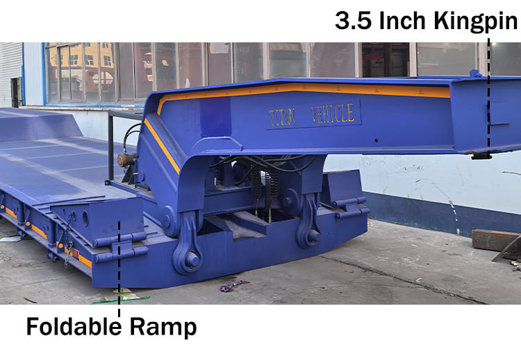 Tri Axle Detachable Lowboy Trailers for Sale in Nigeria