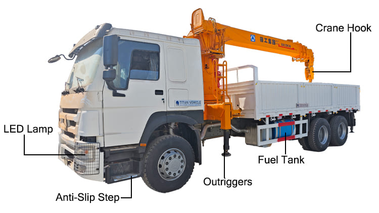 Truck Mounted Crane with Hydraulic Boom for Sale in Nigeria