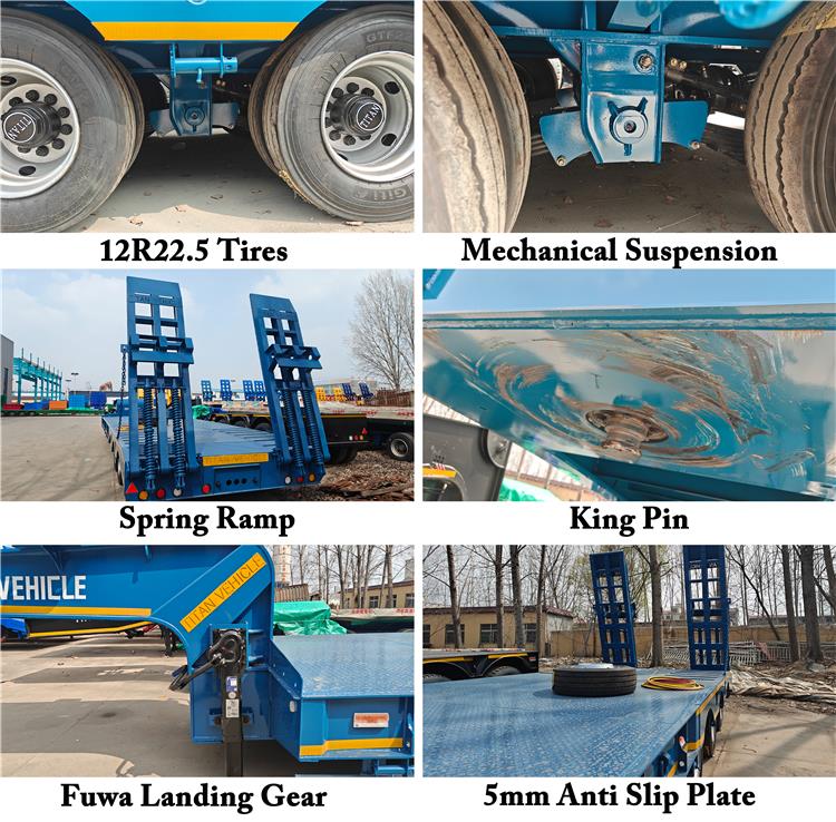 3 Axle 60 Ton Low Bed Trailer for Sale In Nigeria Lagos