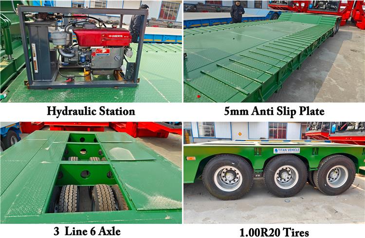 3 Line 6 Axle Detachable Lowboy Trailer for Sale In Nigeria Lagos