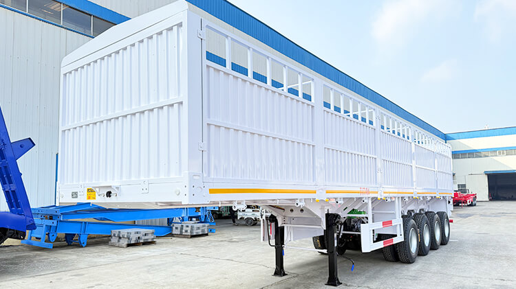 4 Axle Livestock Fence Semi Trailer for Sale in Nigeria