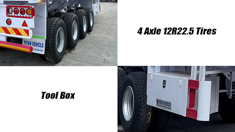 4 Axle Livestock Fence Semi Trailer for Sale in Nigeria