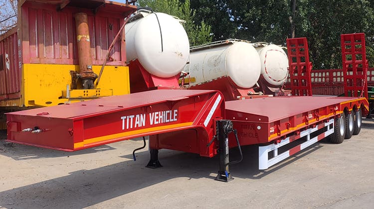 TITAN Low Bed Semi Trailer for Sale in Nigeria - 3 Axle 60 Ton