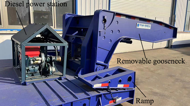 TITAN Removable Gooseneck Lowboy Trailer for Sale in Nigeria