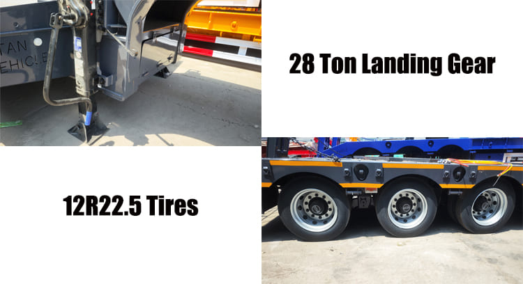 60 Ton Lowbed Truck Trailer for Sale in Lagos Nigeria