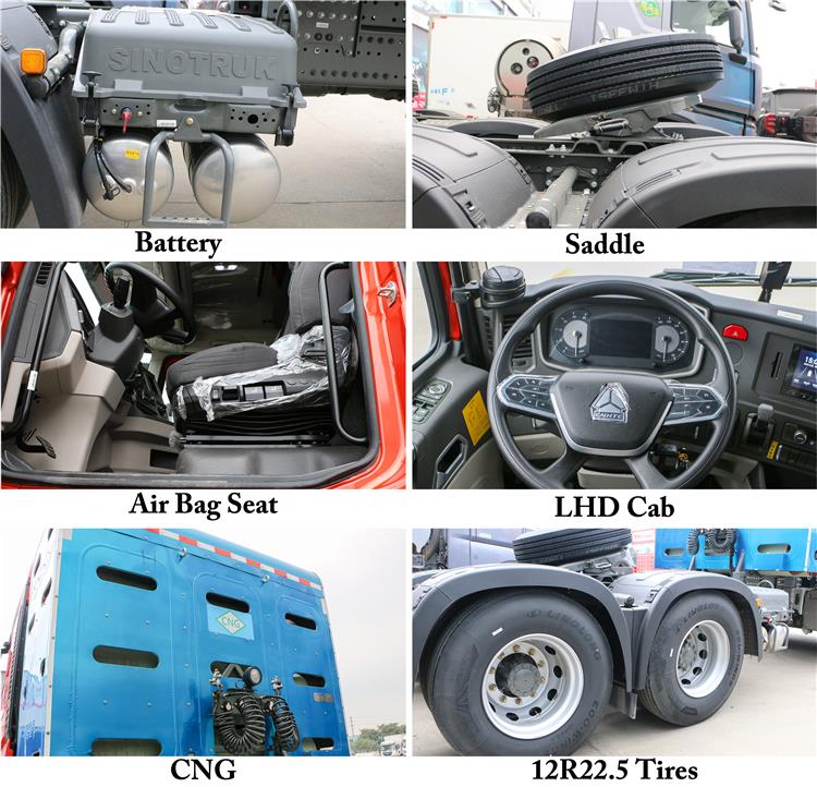 Sinotruk Howo NX 6x4 2160L CNG Tractor Truck for Sale In Nigeria Lagos